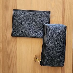 Borbonese Passport Cover & Coin Pouch